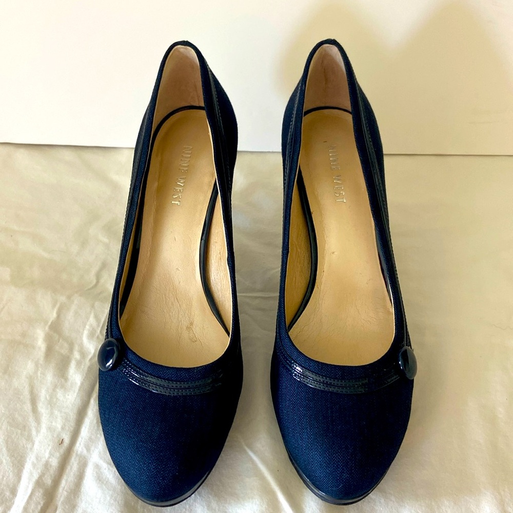 Navy Blue Nine West Heels